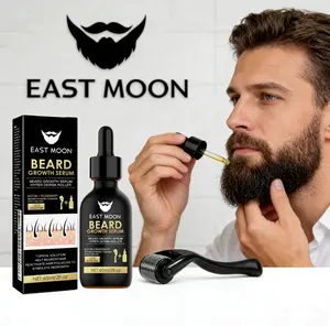 Beard Care Essence Set (60ML+ Roller),Gentle Formula Nourishes Beard Follicles, Roller Promotes Scalp Circulation, Easy to Apply, Suitable for All Beard Types Daily Grooming.
