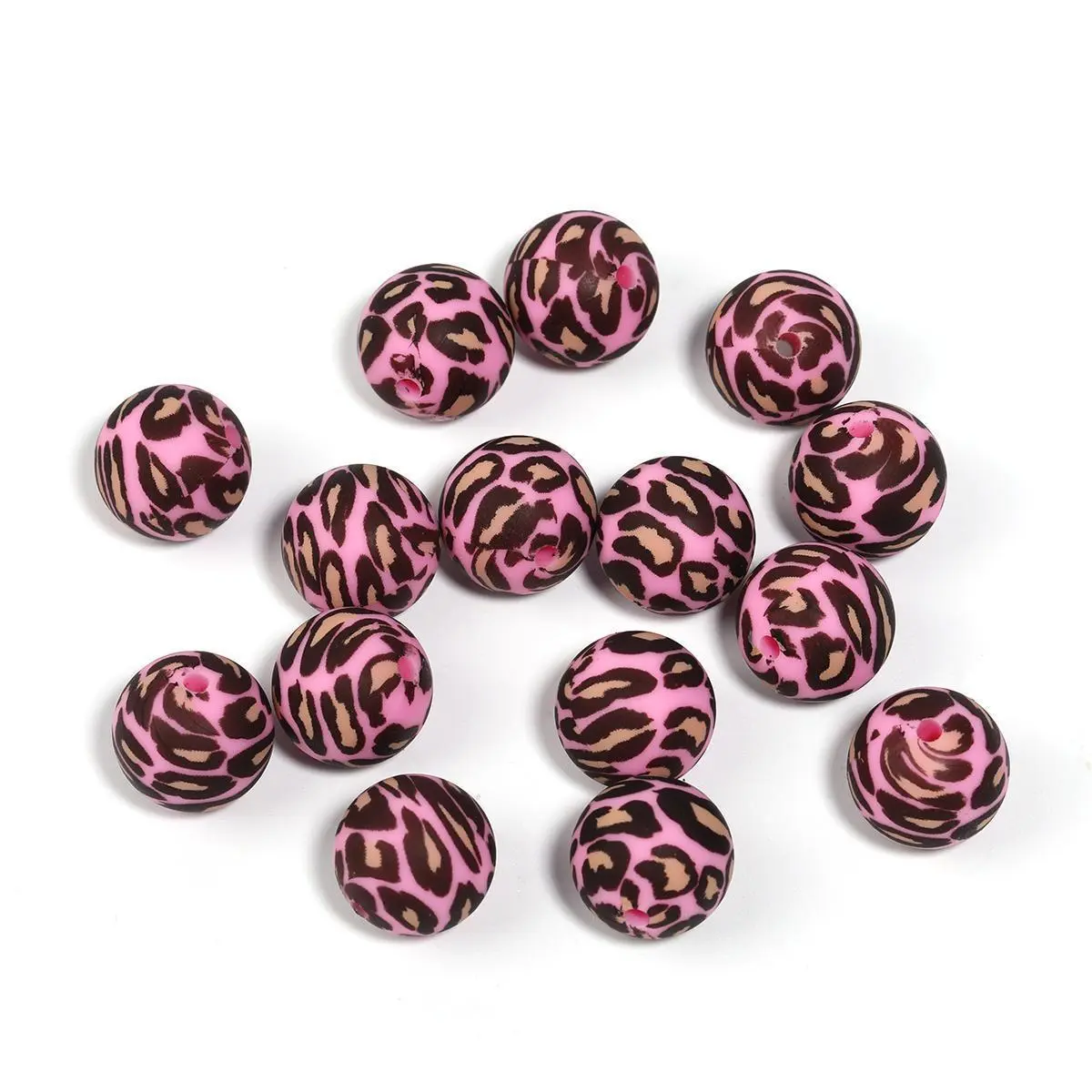 YM491009 Printed beads 30pcs 15mm