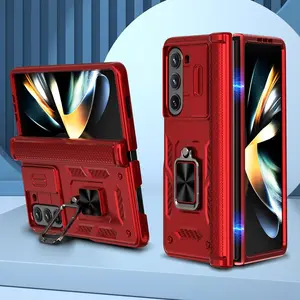 New trendy color foldable mecha push cover lens protector protective case, suitable for Samsung Galaxy Z Fold7/6/5 or Z Flip7/6/5, military anti-fall material, mecha series, screen protection, mobile phone accessories,summerwins#DealsForYouDays