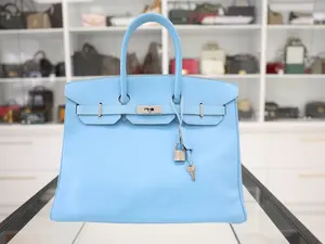 Pre-owned HERMÈS LEATHER TOP HANDLE HERMES BIRKIN 35 HANDBAG