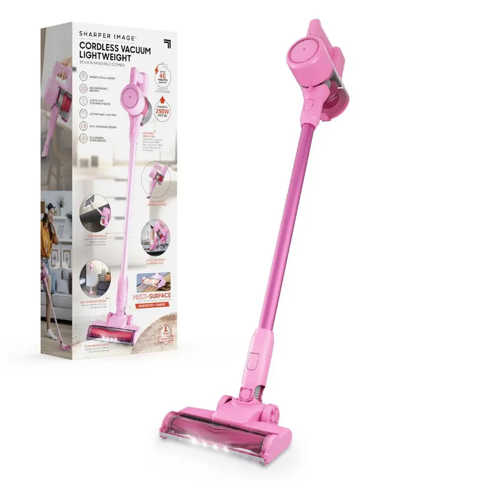 Sharper Image 2-in-1 Brushed Motor Cordless Stick and Handheld Vacuum Sharper Image 2-in-1 Brushed Motor Cordless Stick and Handheld Vacuum