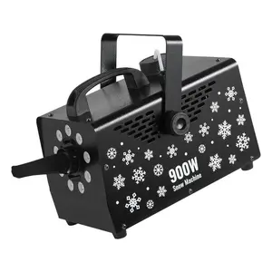 VEVOR 900W Snow Machine with 9 LED RGB Lights, 12 LED Lighting Colors, and Wireless Remote, Handheld/Hanging Outdoor Snowflake Machine Fake Snow Machines with 1L Tank for Christmas Party
