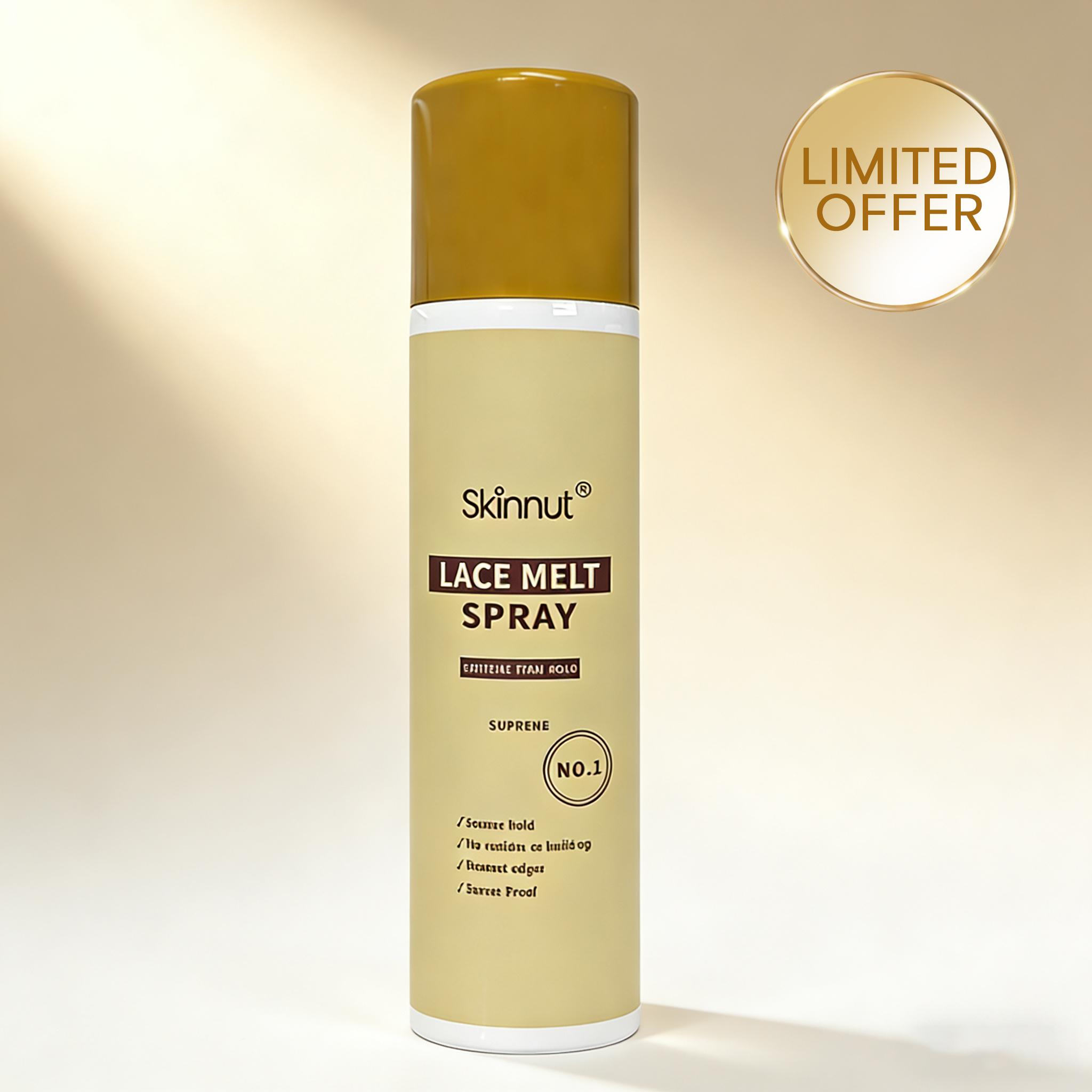 Lace Melting Spray And Holding Spray, Extra Hold Melting Spray for Lace Wigs, Strong Natural Forming Hold with Fast Drying/No Residue, 5.07 FL OZ 150 ML