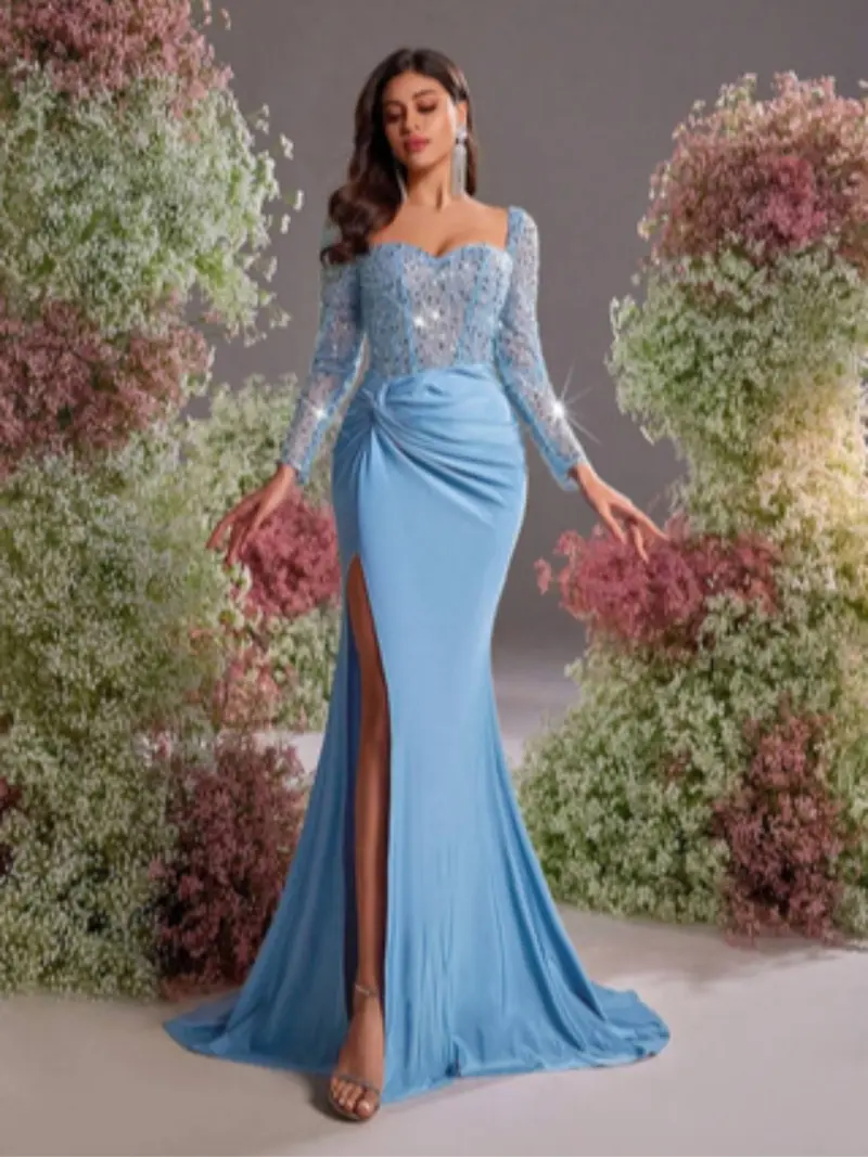long embellished dress - TikTok Shop