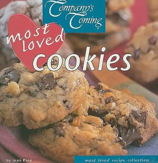 Used Hardcover Cookbook - "Most Loved Cookies" (Jean Pare's Most Loved Recipe Collections) - English, Easy Recipe, Home Cooking, Good, 128pp