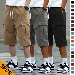 Men's Cargo Shorts with Multiple Pockets Lightweight Comfortable Breathable Fabric Drawstring Waist for Street Running Parkour Hip-Hop Dancing Everyday Commuting Sports Summer