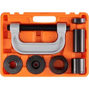 fathersdaygift VEVOR Ball Joint Press Kit, 10 pcsTool Kit, C-press Ball joint Remove and Install Tools, for Most 2WD and 4WD Cars, Heavy Duty Ball Joint Repair Kit for Automotive Repairing