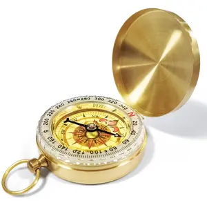 Camping  Compass for Hiking, Pocket Compass for , Glow in The Dark Compass for Camping , Outdoor  Navigation Tool