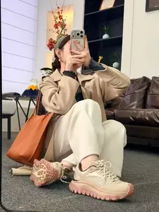 Spring/Summer New Hiking Shoes — Color-block design, height-boosting, wear-resistant, stylish casual shoes