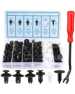 120PCS Car Clips & Plastic Rivets - 6 Popular Sizes, Fits Bumpers, Fenders & Most Car Models, Ideal for Body Fixing & Replacement