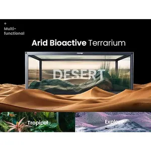 Bearded Dragon Enclosure，Reptile Terrarium, Pet snake Tank, Gecko Tank, Pet Frog tank, 50 gallons, 85 gallons, 48×24×18 inches 36×18×18 inches, Aluminum Extrusion Sandblasting Anodizing Frame Structure