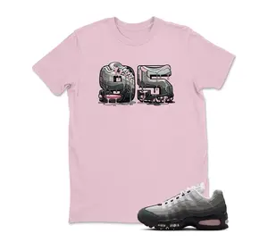 AM 95 Pink Foam Match Shirt, Number 95 Graphic Tee, 90s HipHop Tee, Unisex T-Shirt, Cozy Gift