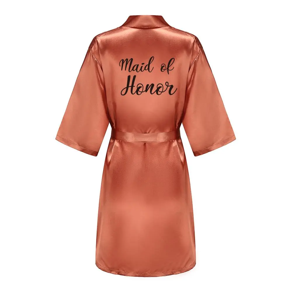 Satin Silk Robes Plus Size Wedding Bathrobe Bride Bridesmaid Mother Maid of Honor Gown Women Clothing Sleepwear Caramel Satin Silk Robes Plus Size Wedding Bathrobe Bride Bridesmaid Mother Maid of Honor Gown Women Clothing Sleepwear Caramel
