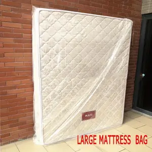 Large Mattress Plastic Bag Cover for Moving or Storage Heavy Duty Thick Protector Reusable Bag Protection