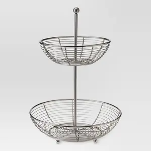Matte Finish 2-Tier Fruit Basket - Threshold