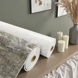 Marble Style Self-Adhesive Wall Stickers, Easy Refresh for Kitchen, Bathroom and Living Room, Simple Installation, Perfect Wall Fit, Time-Saving Renovation for Renters, Enhances Space Aesthetic.