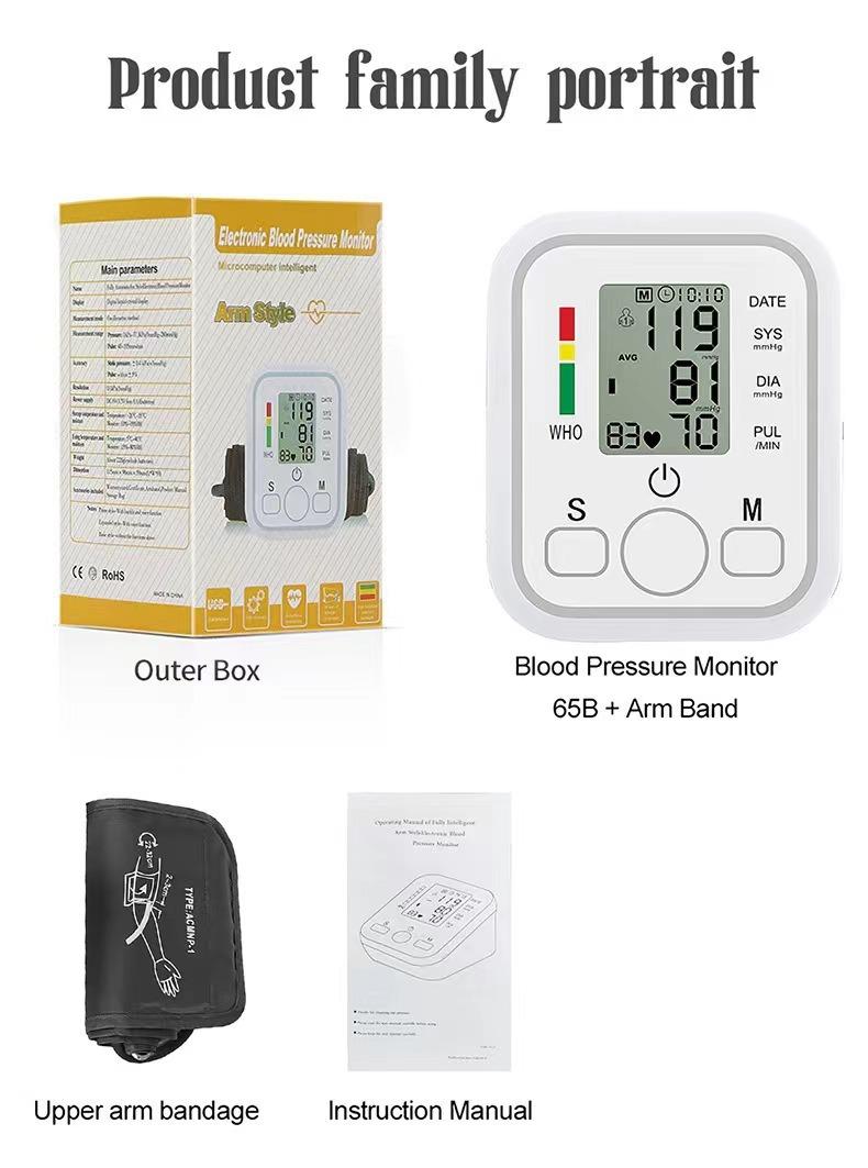 Blood Pressure Monitor, Upper Arm BP Machine for Home using, Adjustable Cuff,  Monitoring Accuracy, One-Button Operation, Dual User Mode, Posture Detection & Irregular Heartbeat Alert,Blood pressure wrist monitor body care