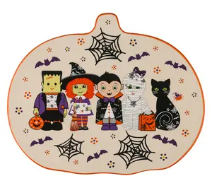 Temp-tations 14" Ceramic Pumpkin Lazy Susan