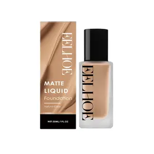 Matte Flawless Foundation - Full Coverage, Hydrating & Long-Lasting Non-Transferable, Natural Skin Tone Base Makeup 1oz