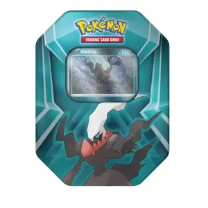 Pokémon Darkrai Tin – Official TCG Collectible Trading Cards, Authentic English Trading Card Box