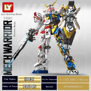 Lego-Compatible Transforming Robot Building Block Car Models: Optimus Warrior, Bumblebee Warrior, Unicorn Gundam Mecha, Cyborg Peace Mecha, Black Gold Gundam Mecha & Final Gundam Mecha - Popular Toys for Boys and Girls
