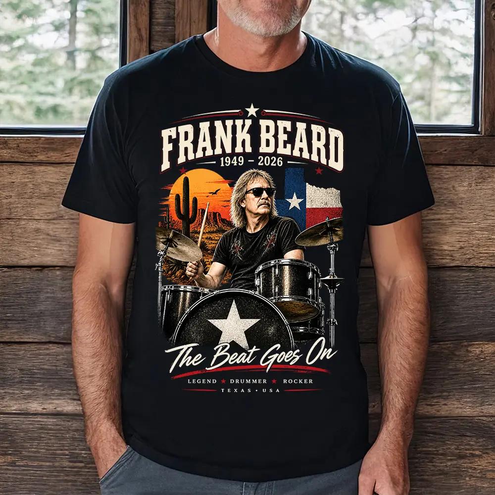 Frank Beard Tribute T-Shirt, ZZ Top Rock Music Fan Shirt, Classic Rock Band Inspired Graphic Tee, Hoodie, Fashion Cotton, Full Colors, Full Sizes, For Men, For Women