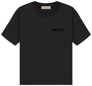 Fear of God Essentials Stretch Limo Tee Shirt Black Over Sized Fit Fear of God Essentials Stretch Limo Tee Shirt Black Over Sized Fit