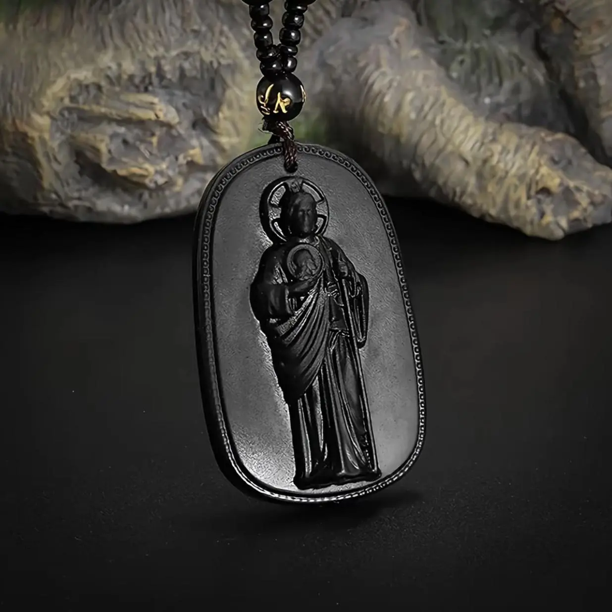 Best Seller | Lucky Protection Amulet Necklace, Glass Pendant, Spiritual Good Luck Charm, Unisex Jewelry for Men & Women