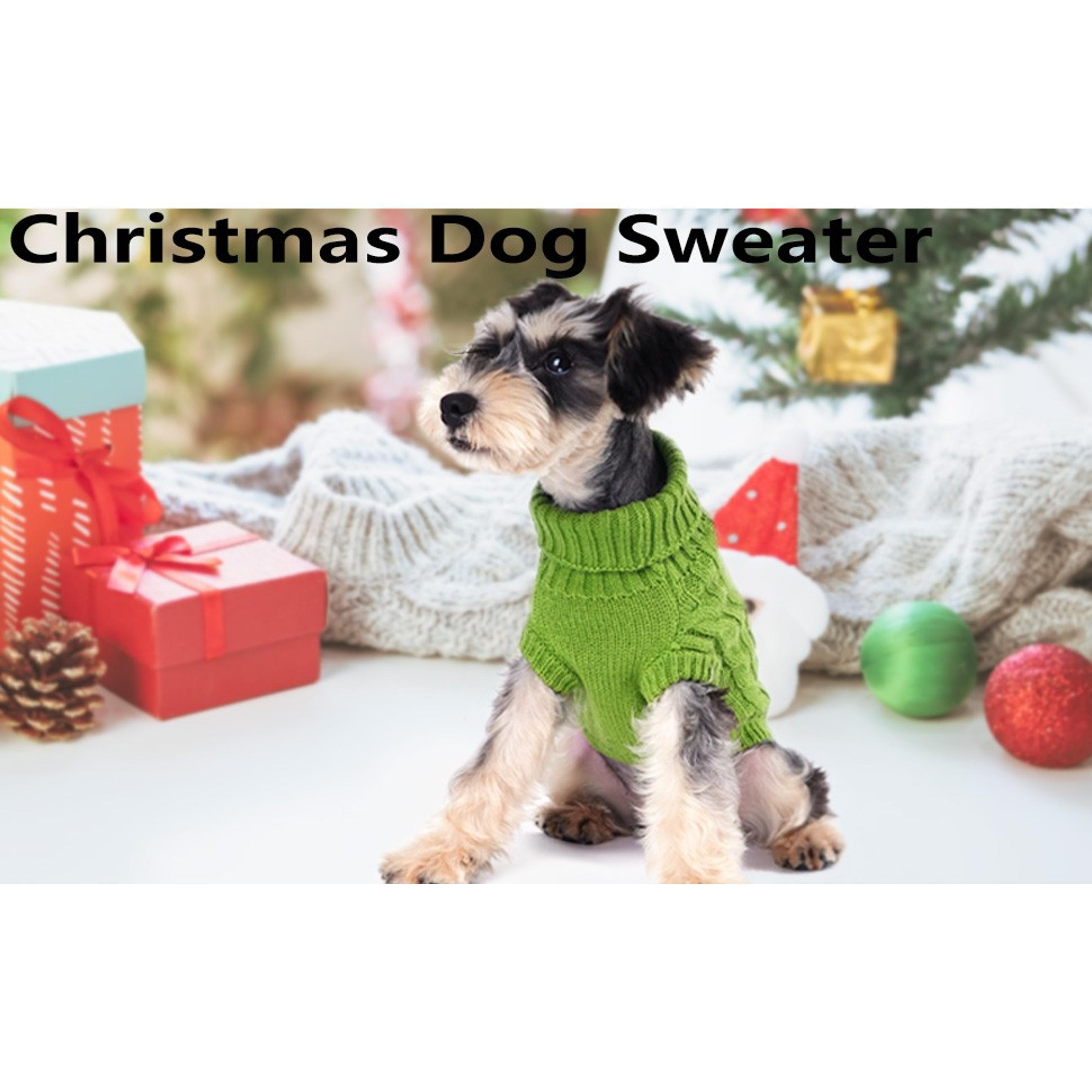 Dog Sweaters for Small Dogs Solid Knitted Puppy Sweater Dog Clothes for Winter Warm Chihuahua Clothes Turtleneck Pullover Pet Cat Sweater Mini Dachshund Knitwear(Dark Pink, Small)