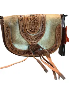 Handcrafted Genuine Leather Purse with Detachable Strap
