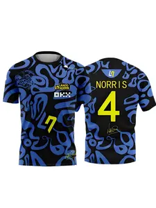 McLaren Racing Lando Norris Tee | 2025 NO.4 Edition Breathable Sportswear | Extreme Sports Inspired Short Sleeve Top