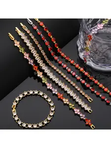 This colorful rice bead bracelet is a versatile handcrafted beaded accessory with elastic strings and a high level of appearance