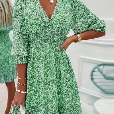 green emerald velvet dress Mayfair Dress
