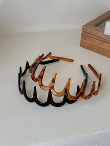 Acrylic Hair Clips for Women, 2 Pcs Teeth Design for Thick Hair, Casual Versatile Hair Accessories, Simple Style for Party & Daily Wear, Hair Decor