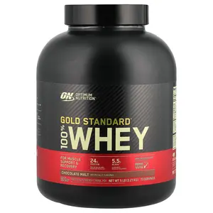 Optimum Nutrition Gold Standard® 100% Whey, Chocolate Malt, 5 lb (2.27 kg)