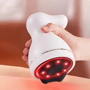 Portable Electric Massager, Rechargeable Cellulite Roller with 3 Interchangeable Heads, Multi-Functional Vibrating Massager for Abdomen, Legs, Arms, Beauty & Sculpting, Ideal for Year-Round Use, Perfect Gift for Home & Holidays
