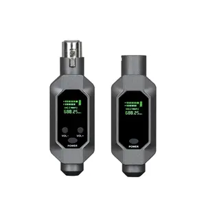 Wireless Microphone System Transmitter Receiver Wired Compatible for Instruments & Dynamic Mics