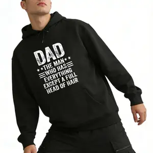 Casual Dad Hoodie – ‘The Man Who Has Everything Except A Full Head Of Hair’ Long Sleeve