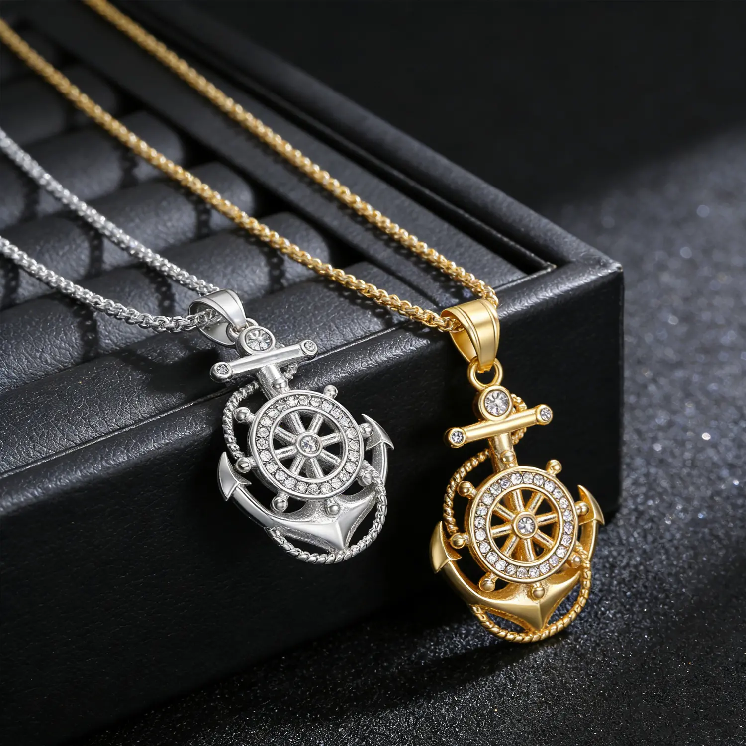 anchor chain necklace x - TikTok Shop
