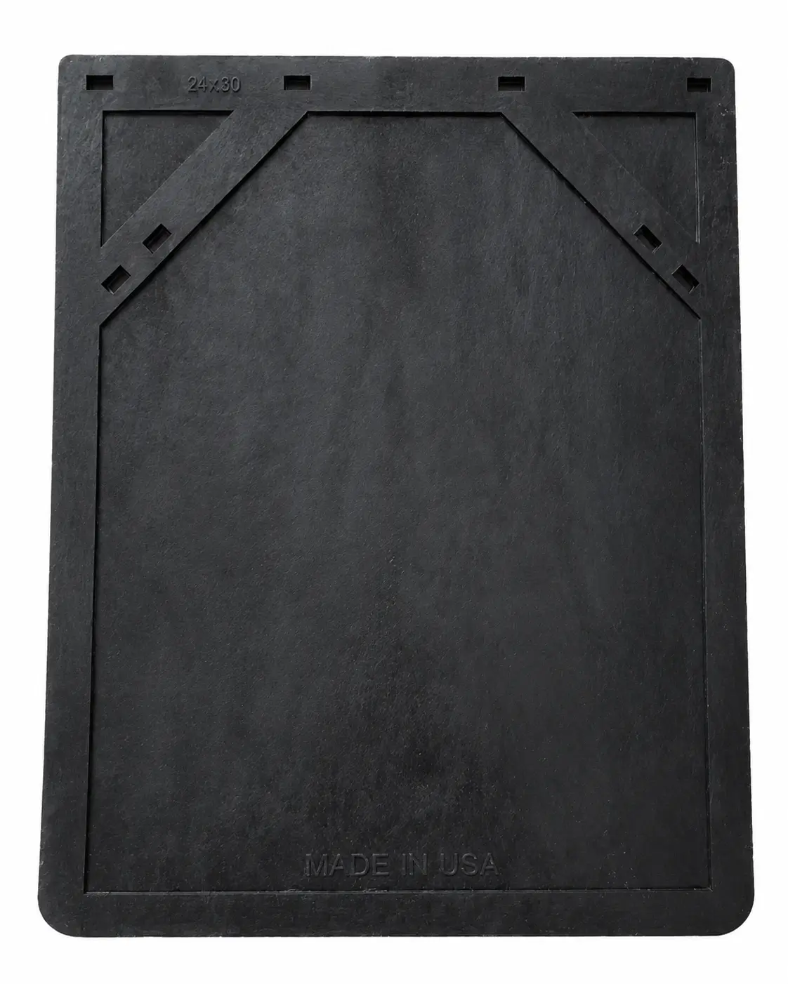 Denco 3/8" Super Heavy Duty Plain Semi-Truck Mud Flaps - 24" x 30" - 1 Pair - Rubber