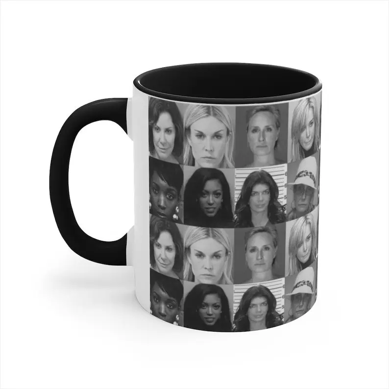 Real Housewives Mugshots Ceramic Mug 11oz Real Housewives Gifts Bravo Gift Bravo Themed housewives party bravo coffee mug