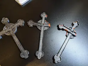 Phasmophobia Crucifix Set - Hand Painted - 3D Printed