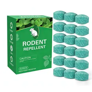Peppermint Oil Rodent Repellent 12 Pack Natural Rodent Repellent Balls – Peppermint & Lemon Oil Pest Deterrent for Rats, Mice, Squirrels, Spiders, Indoor & Outdoor Protection