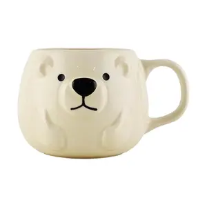 DECOLE Japan Cute Animal Shaped Mug Polar Bear 128x103x78mm DECOLE Japan Cute Animal Shaped Mug Polar Bear 128x103x78mm