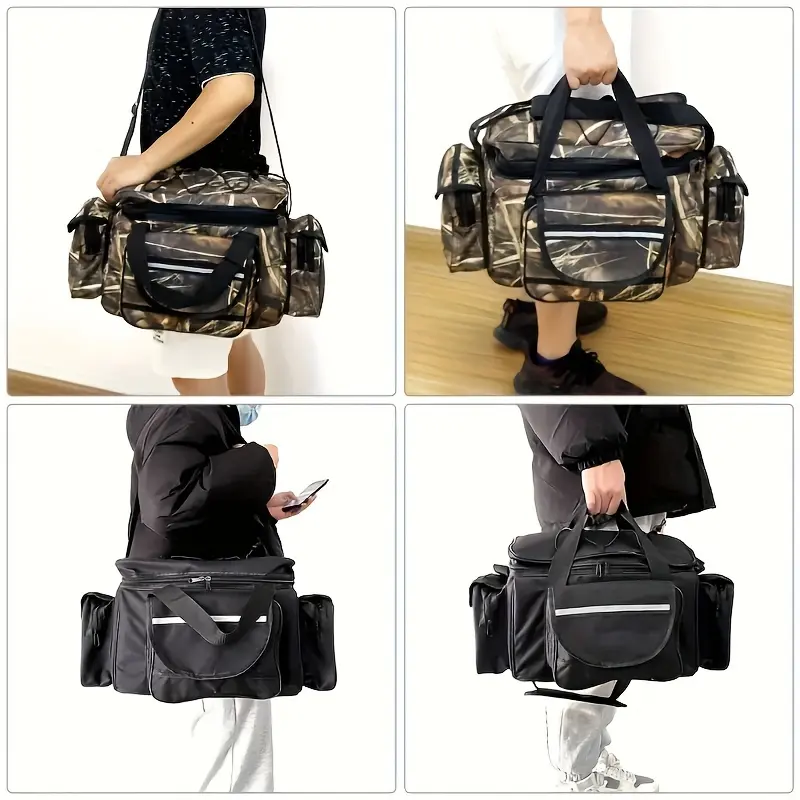 1pc Luya Bag Single Shoulder Crossbody Bag Outdoor Large Capacity Fishing Gear Storage Bag Fishing Gear Accessories Fishing Wheels, Etc. Suitable for Outdoor Travel Camping Fishing Hiking