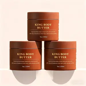 Colognes Crowned Skin King Body Butter - Gentle Moisturizer for Soft Skin, Warm Scent, Suitable for All Types, Luxurious Nourishment, 5oz/150ml