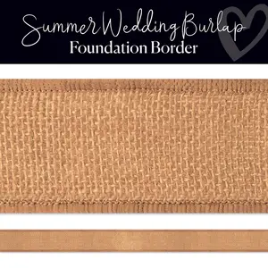 Summer Wedding Burlap Bulletin Board Borders