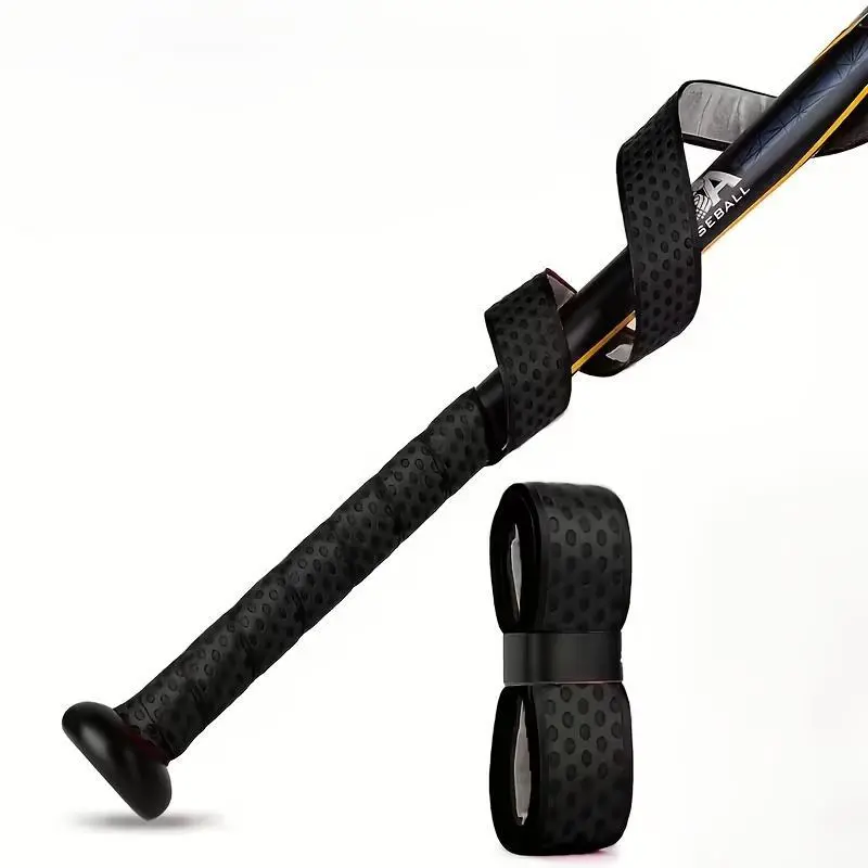 5-Color PU Leather Batting & Grip Tape for Baseball/Softball Bats, Full Adhesive Cushioning Wrap, Nonslip All-Weather Hand Feel, Easy Installation, Baseball Accessory for Enhanced Performance, Bat Wrap, Cushioned Tape, Baseballs