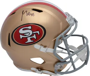 George Kittle San Francisco 49ers Autographed Riddell Speed Replica Helmet - Fanatics Authentic Certified