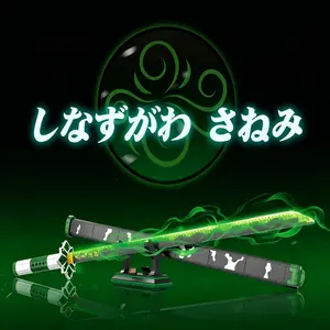 99cm Long Samurai Katana Building Blocks, Anime Replica Katana Model Set with Scabbard and Stand, Display, Ideal for Home Decor, Festival Gifts, Birthday Presents